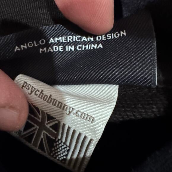 Psycho Bunny Boys Hoodie L Fits 12 Black Patch Graphic Pullover Streetwear - Picture 6 of 10